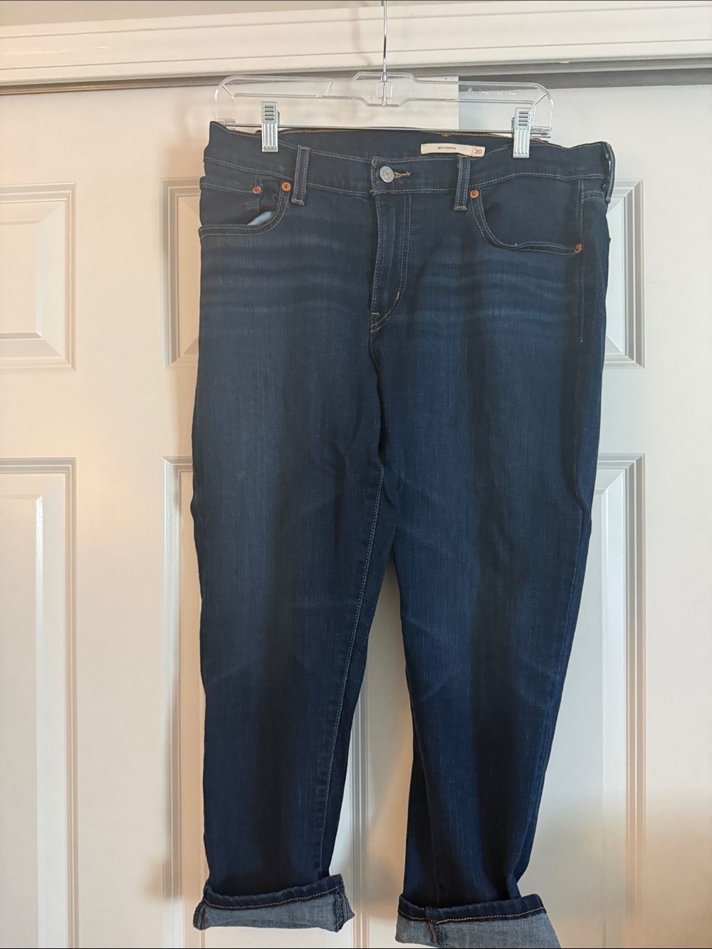 Levi's Dark Indigo Boyfriend Jeans